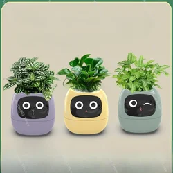 Intelligent Potted Ivy Desktop Green Plant Intelligent Cute Pet Interaction Flower Pot Cartoon Plant Flowerpot