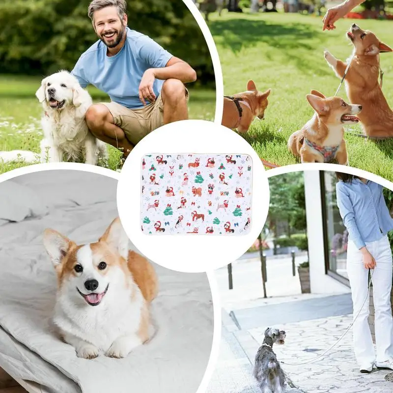 Dog Urine Pads Washable Reusable Anti Slip absorb water Easy to dry Pet Pee Pad Puppy Training Pad Pet Bed mat Pet Supplies