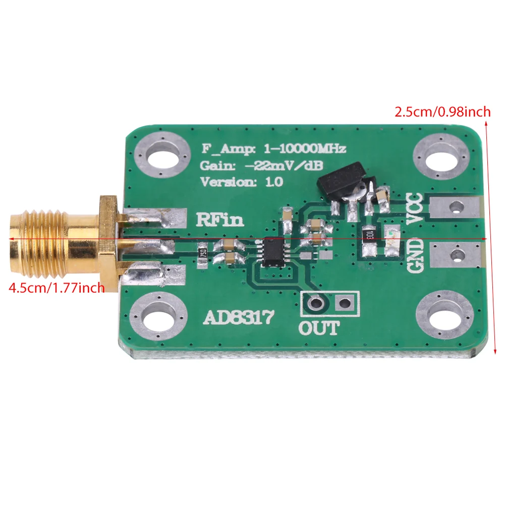 RF Logarithmic Detector Logarithmic Power Meter RF Signal Power Detection Tools 1M--10000MHz -55dBm To -0dbm view 6