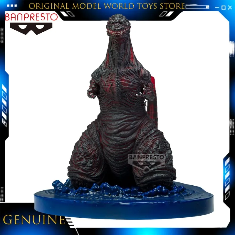 Figura de Acción Original Banpresto Shin Godzilla Art Vignette Godzilla (2016) 4ª Forma Come Ashore Image Ver. Modelo de Anime Juguetes Regalo