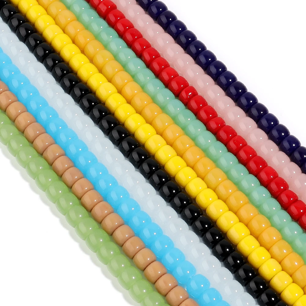 1 Strad 8x6mm Crystal Glass Beads Cylindrical Loose Spacer Beads For Jewelry Making Diy Bracelet Necklace Jewelry Accessories