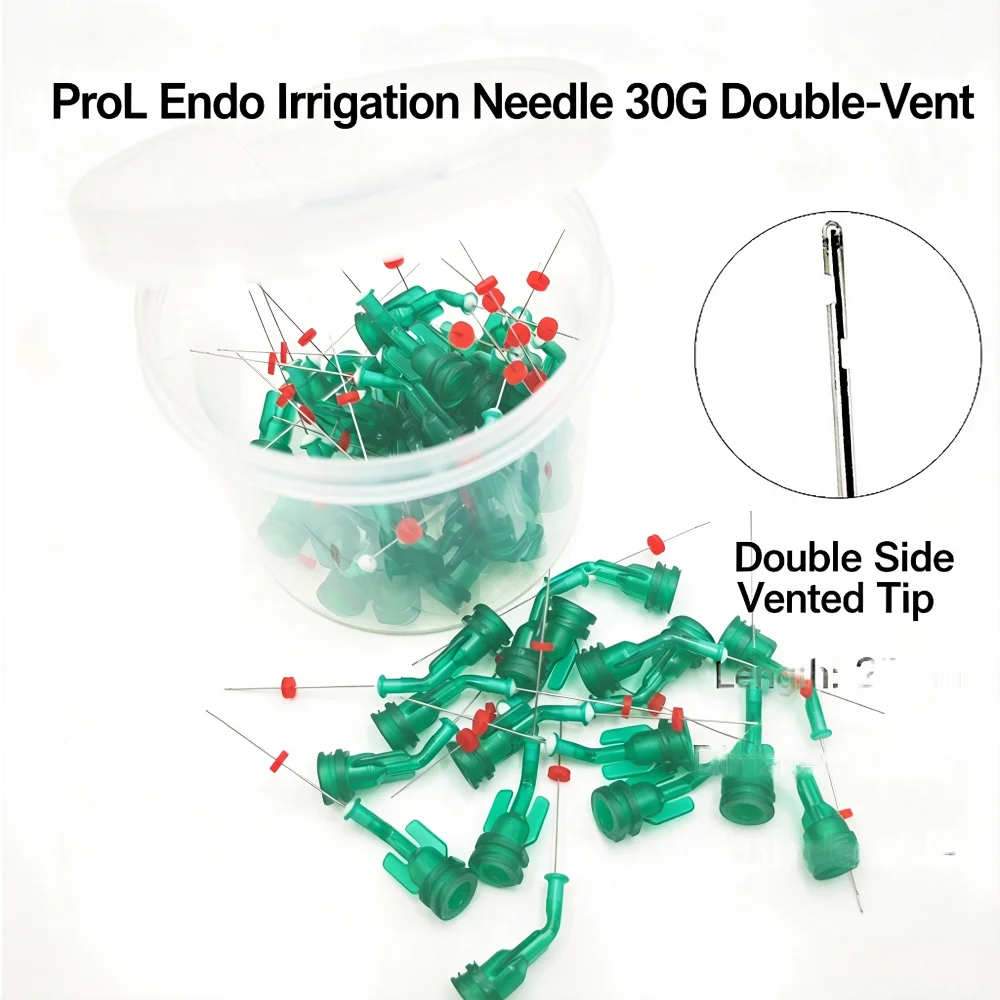 Double Side Port Dental Irrigation Needle Autoclavable Reusable Bendable Endo Root Canal Washing Needle