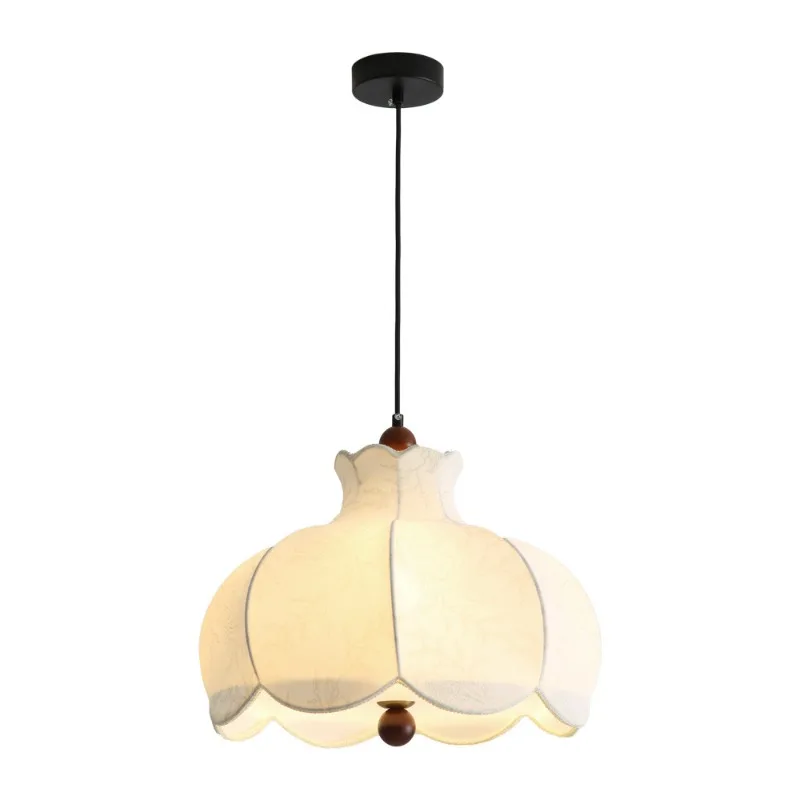 

Французская винтажная люстра, креативный дизайн, винтажный светильник для спальни, дизайнерская барная стойка, светильник для столовой, кабинета, тканевый светильник.