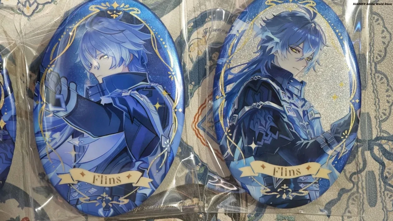 Anime Kyryll Chudomirovich Flins Serie Genshin Impact Cartoon Verzamel Badge Broche Pin Hanger Bedge Decor Cosplay Gift