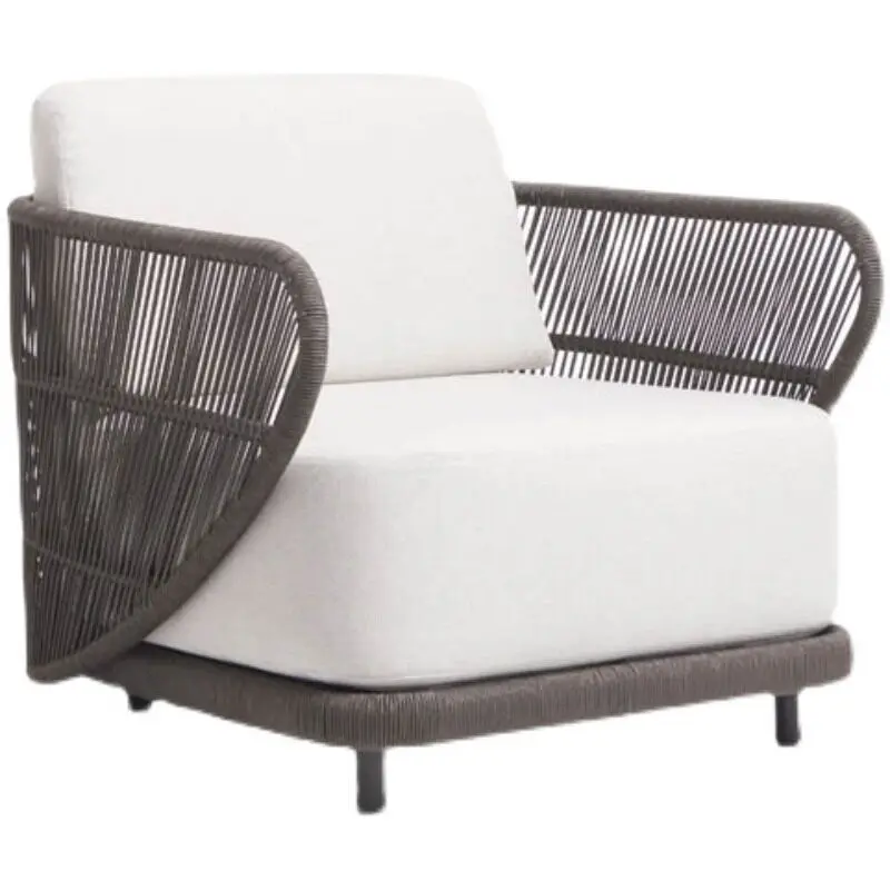 #Outdoor Sofa, Villa Balcony, Coffee Table Furniture, Outdoor Garden, Waterproof, Sunscreen, Rattan Weaving, Leisure