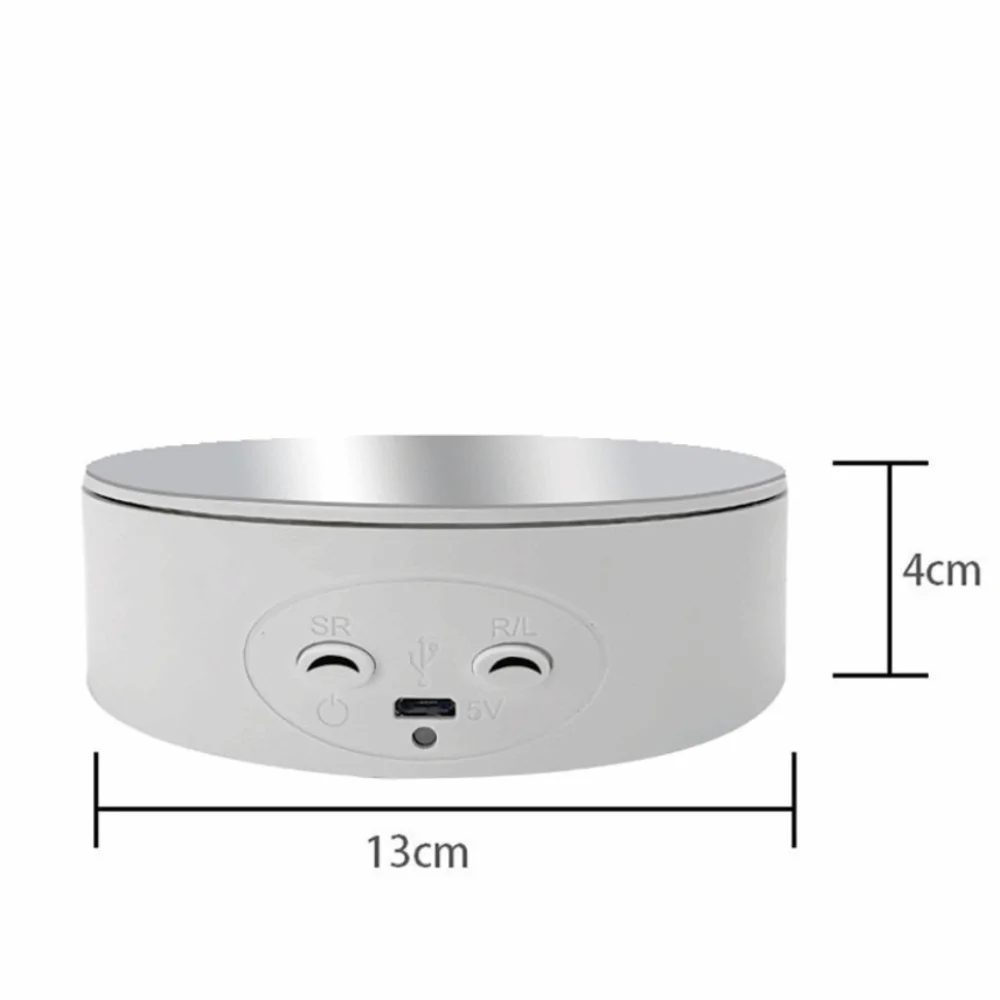 

Product Display 5 Inch Rotating Display Stand 360 Rotation Electric Turntable Display Turntable 3D Model Photography