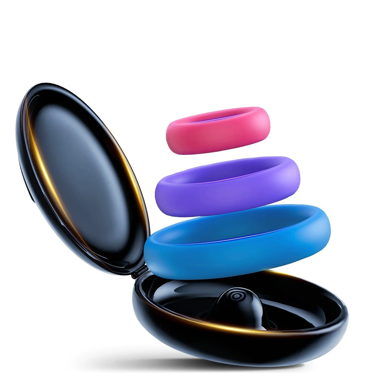 3pcs Silicone Cock Ring With Protective Box Adult Sex Toy Erotic Products Time Delay Penis Rings Enhance Erections Cock Ring