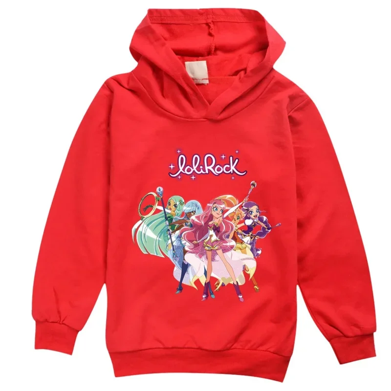 Lolirock magico abbigliamento per bambini felpe con cappuccio felpe ragazze Lolirock Primavera Autunno autunno felpa con cappuccio hip hop per bambini manica lunga top casual