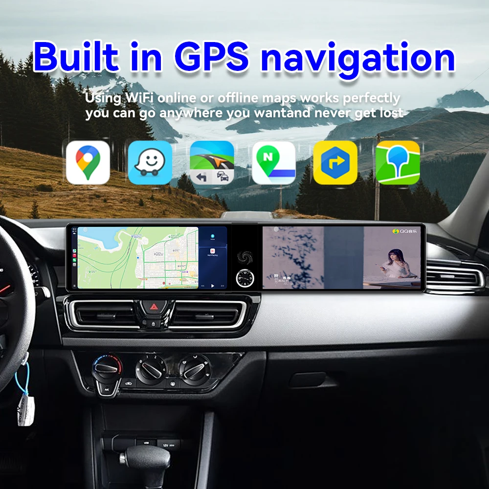 12.3 inch Dual Screen Android Carplay Car Radio For Kia Forte 2018 2019 Navigation Autoradio DSP GPS Car Multimedia Player