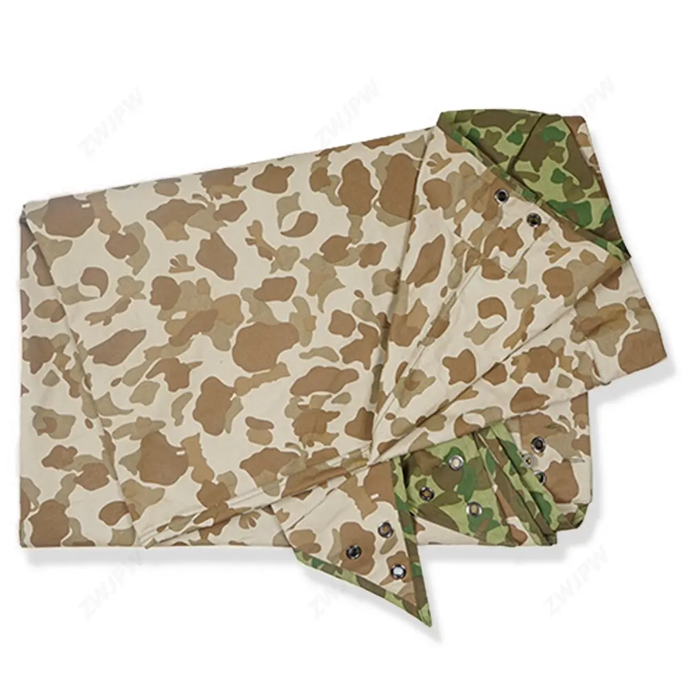 

WW2 UA ARMY WAR Pacific camouflage MITCHELL OUTDOORS TENT CLOTH ES