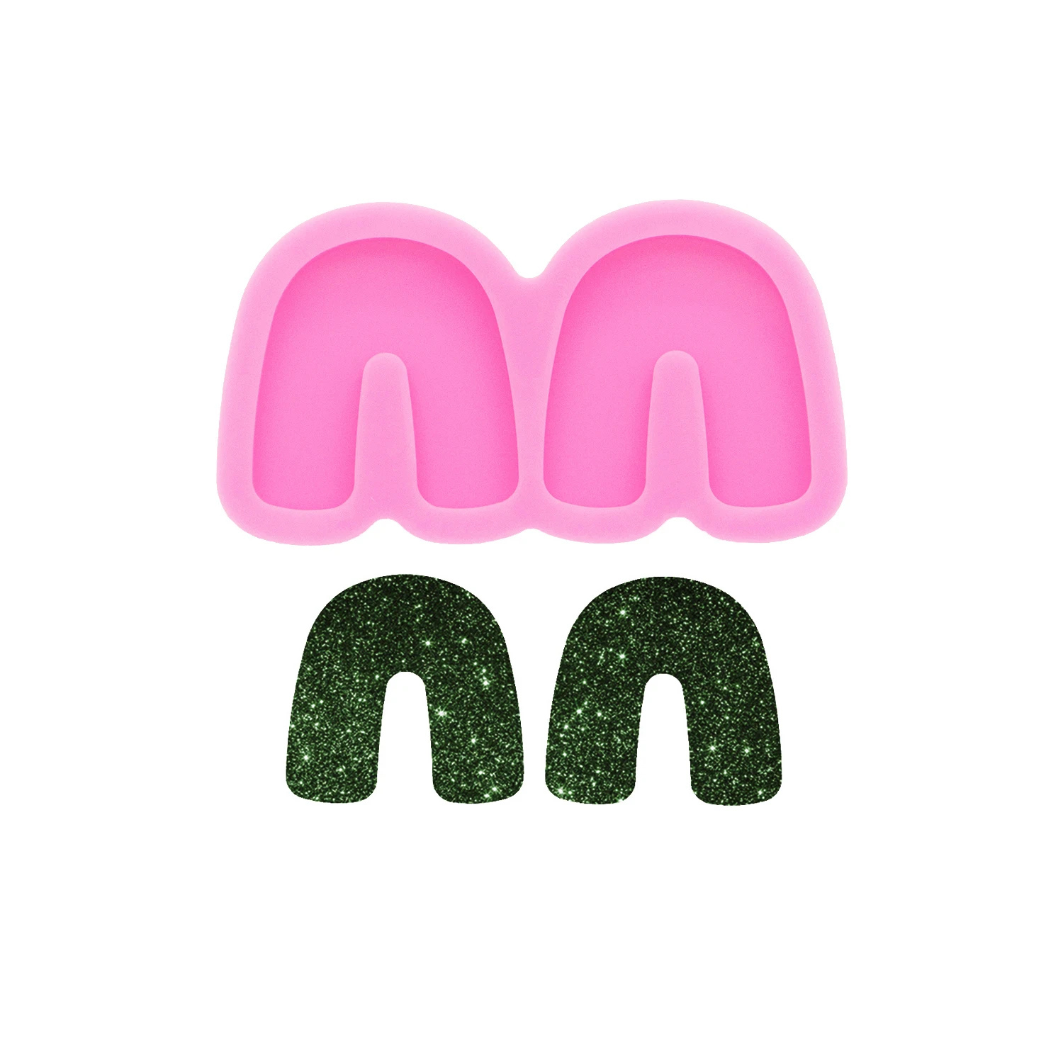 Silicone Resin Circle Rectangle Mold DIY Making Epoxy Resin Jewelry Earrings Craft