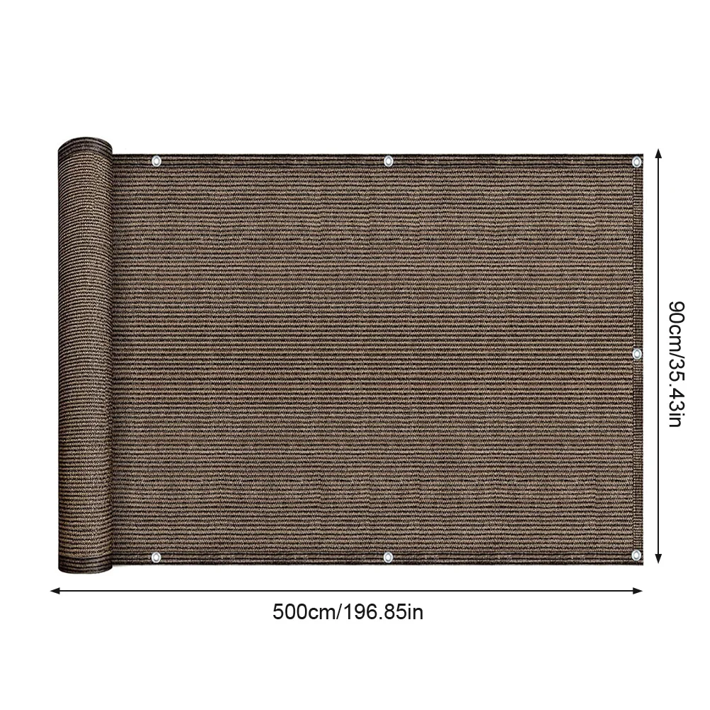 Picture 7: 95% Privacy Screen Netting Anti-UV Privacy Screen for Outdoor Back Yard (Coffee)