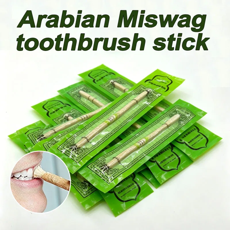 Cepillo de Dientes Natural Miswak Sellado al Vacío, Dentífrico Miswak, Encías Saludables, Dientes Más Frescos, Aliento Más Fresco YAS03