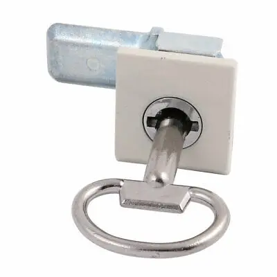 34mm x 30mm Cabinet Square Panel Quarter Turn Latch Safety Cam Lock w Key MS813