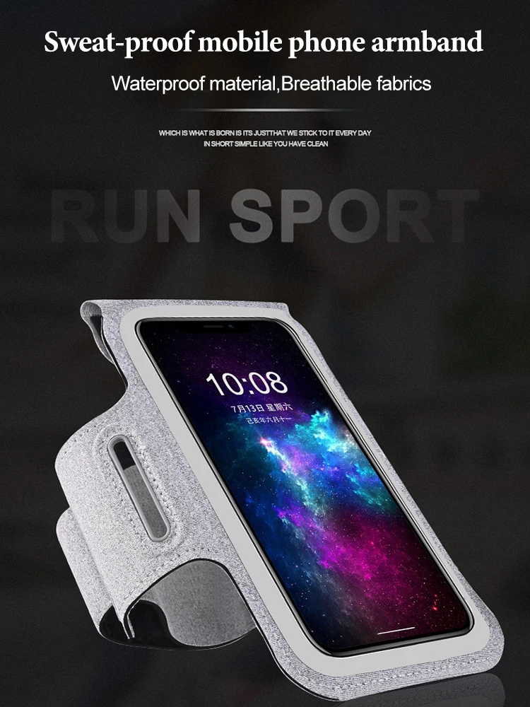 Mini opaska na telefon komórkowy do biegania, sportowa torba na telefon dla kobiet, torba do biegania na telefon komórkowy, uchwyt na nadgarstek na telefon dla mężczyzn, akcesoria sportowe. — zdjęcie produktu 7