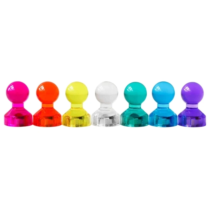 U55B 40Pcs Push Pins Multipurpose Magnet Push Pins Cork Notice Board Tacks