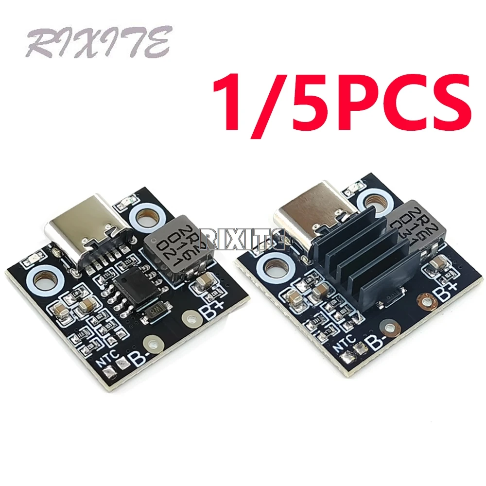 1/5PCS 1S 5V 2.8/3.6A Type-C Lithium Battery Charging Module Battery Charger Protection Board Power Supply Charging Indicator
