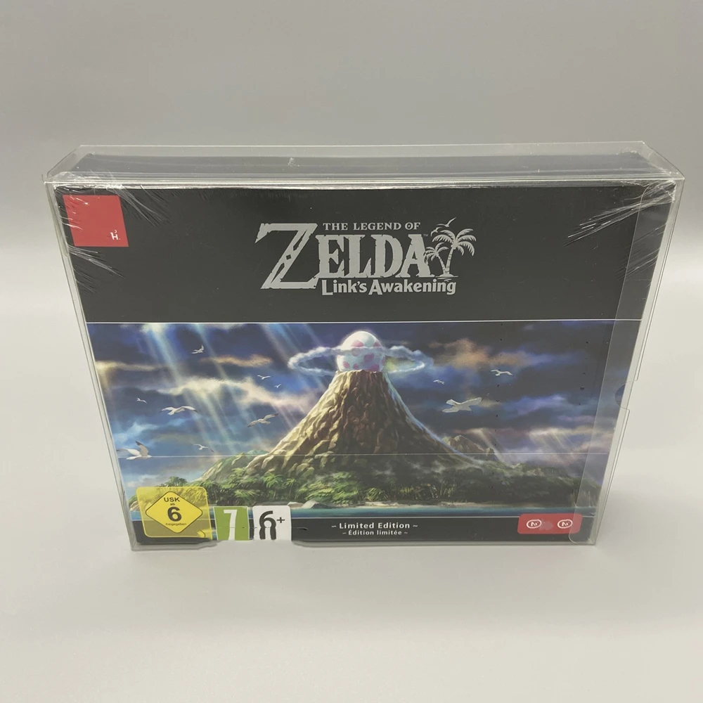 Transparent Box Protector For The Legend of Zelda: Link\'s Awakening Collect Boxes For Nintendo/NS Game Shell Clear Display Case