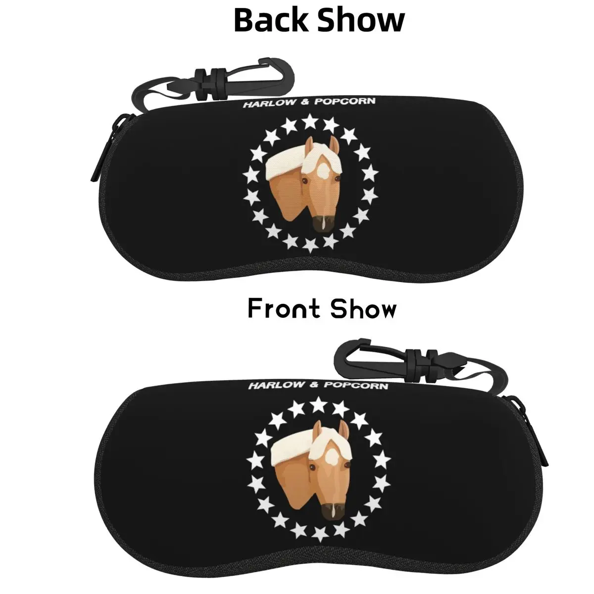 

Harlow And Popcorn Merch Popcorn The Pony Shell чехол для очков защитная коробка для солнцезащитных очков для женщин и мужчин мягкая сумка для очков