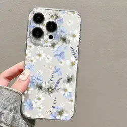 Case For Samsung Galaxy A55 A54 A35 A14 A25 A24 A15 A05S A05 M23 M54 5G A03 Core S20 Plus FE Note 20 Ultra cover Soft TPU Flower