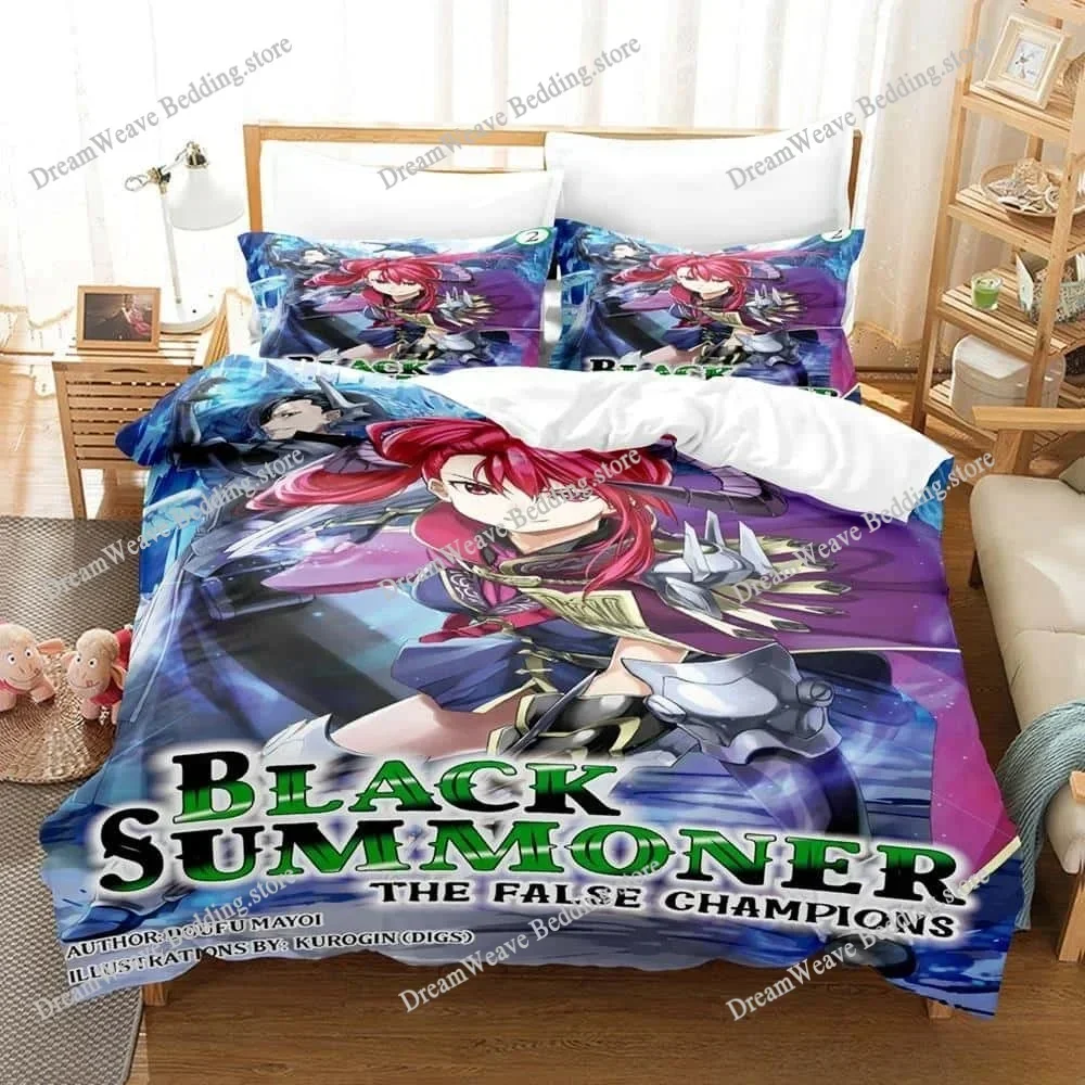 Fashion 3d Printed Anime Black Summoner Bedding Set Single Twin Full Queen King Size Bed Set Adult Kid Bedroom Duvet Cover SetsF