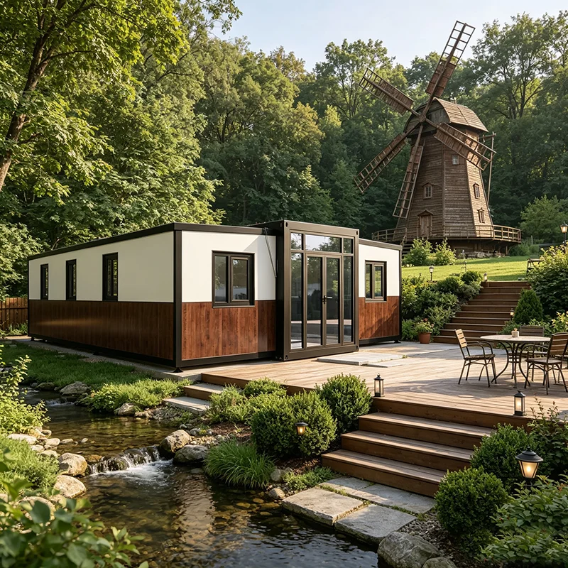 Container House Spacious Fully Equipped Cabin for Forest Glamping Investment