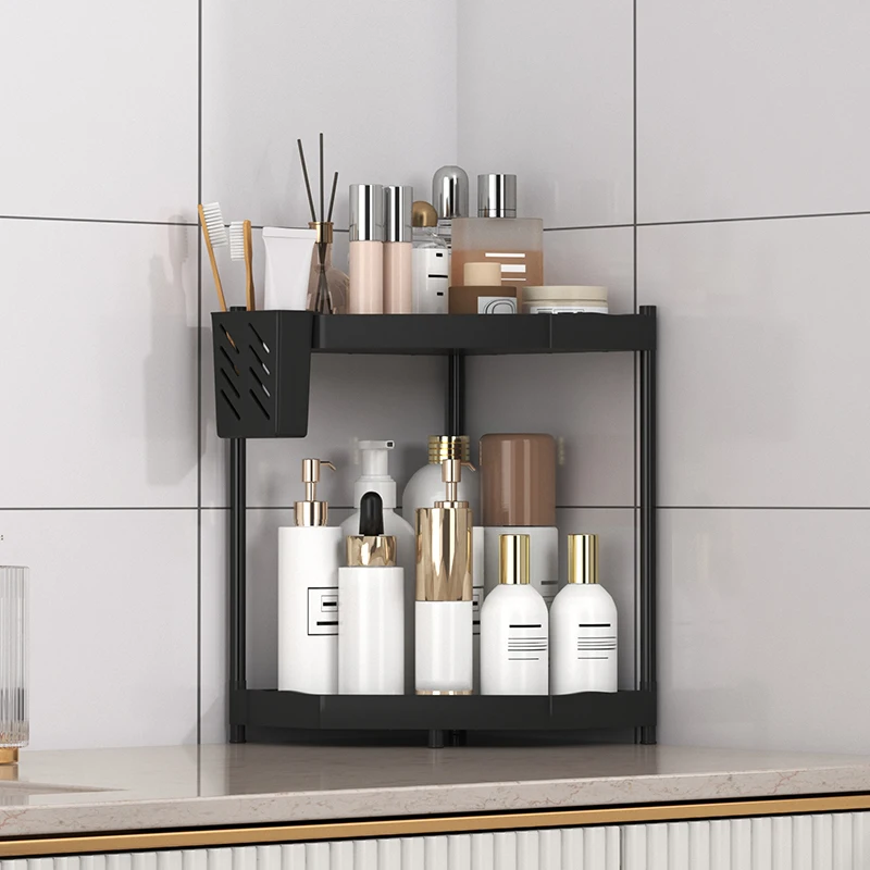 

Bathroom storage rack, non perforated floor mirror cabinet front storage rack, washbasin cosmetic storage rack