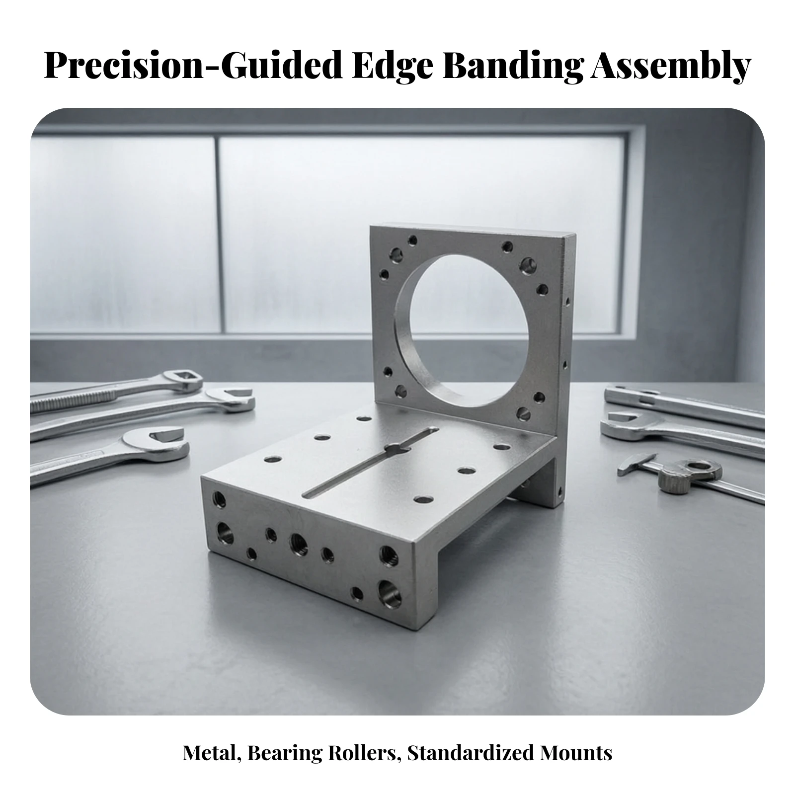 Tracking Motor Mounting Base High Load-Bearing Silver Metal Tracking Motor Mount L-Shaped Metal Mounting Base Easy to Install