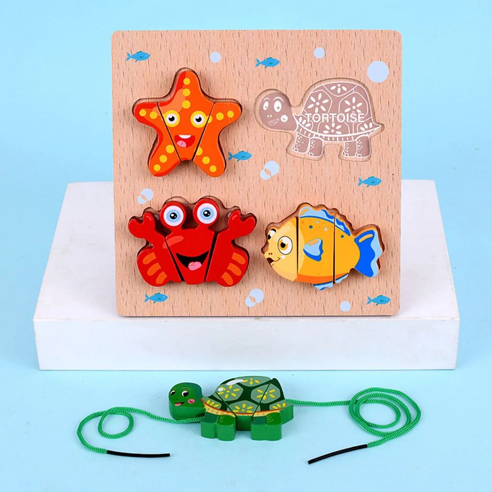 1 セット子供用キッズ 3D パズルウォルド漫画マルチテーマ DIY 教育玩具
