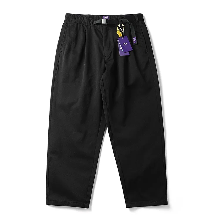 Japanese Retro Streetwear Heavyweight Raw Canvas Cargo Pants - Straight-Cut Utility Work Pants Cityboys for Men High Quality