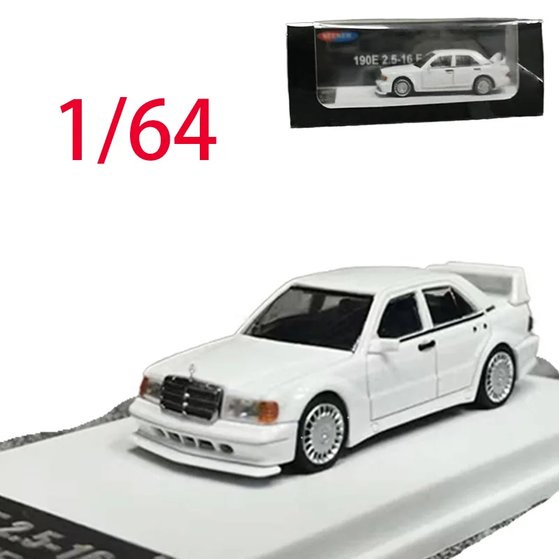 

HKM Литой под давлением масштаб 1/64 Benz, модель автомобиля из сплава Benz 190E W201 2,5 16 Evo II, игровые транспортные средства, игрушки для мальчиков, оригинальная коробка