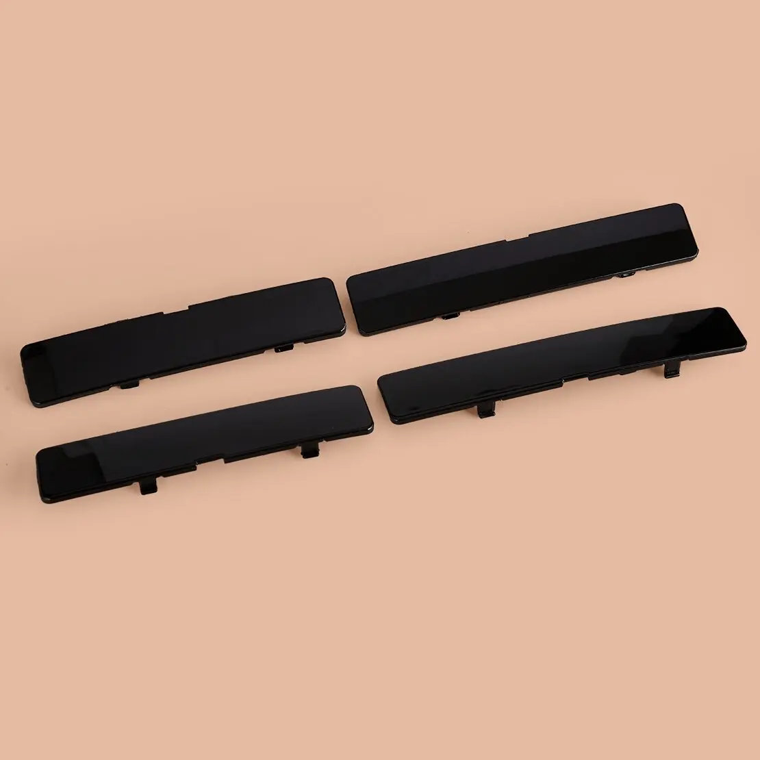 Plastic Roof Rack Rails End Protector Cover Cap Black Front Rear Left Right fit for Toyota RAV4 2019-2024