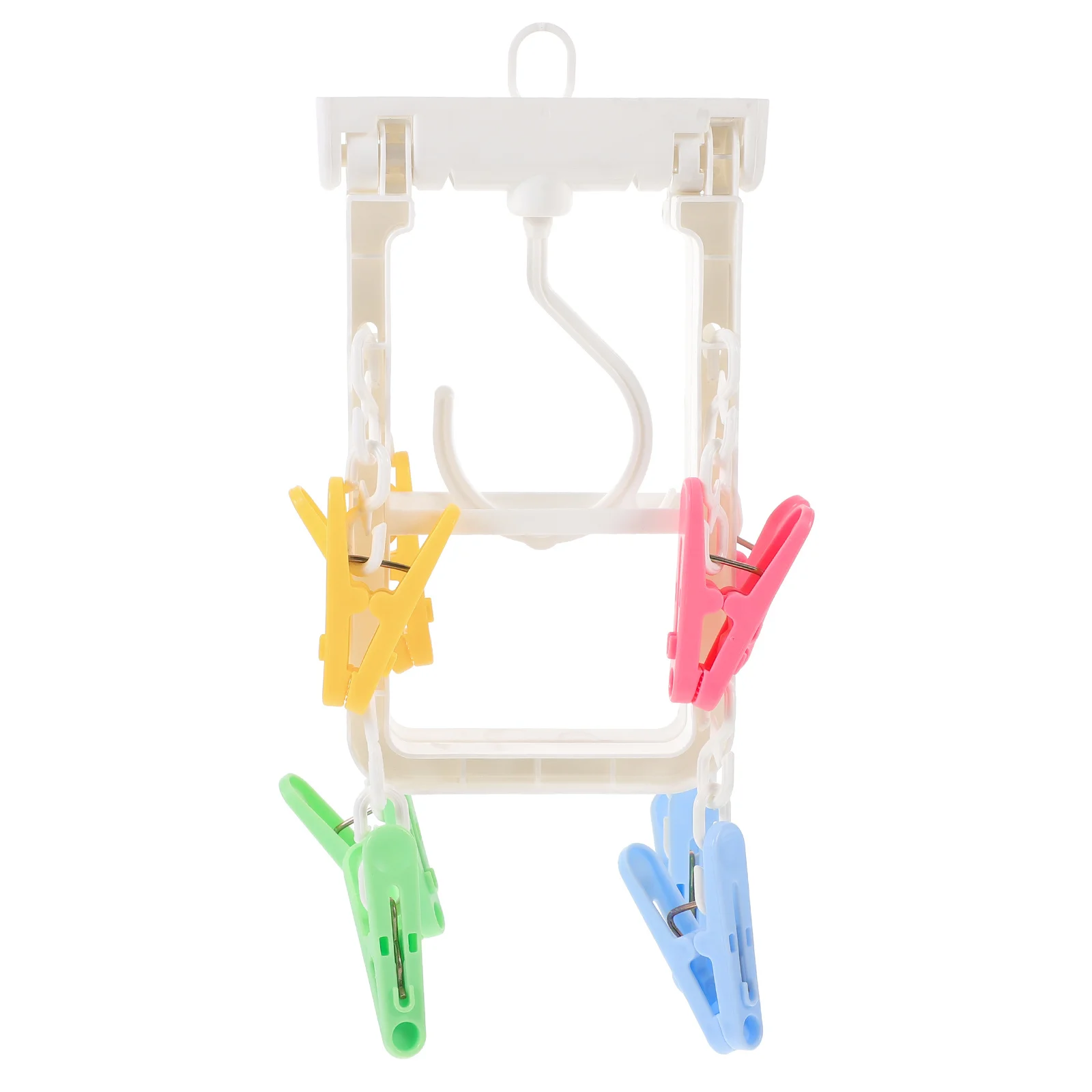 

Sock Drying Rack Anti-Slip Rotating Clip Hanger For Underwear Socks Laundry Small Clothes Drying Rack Multiple Clip Hanger
