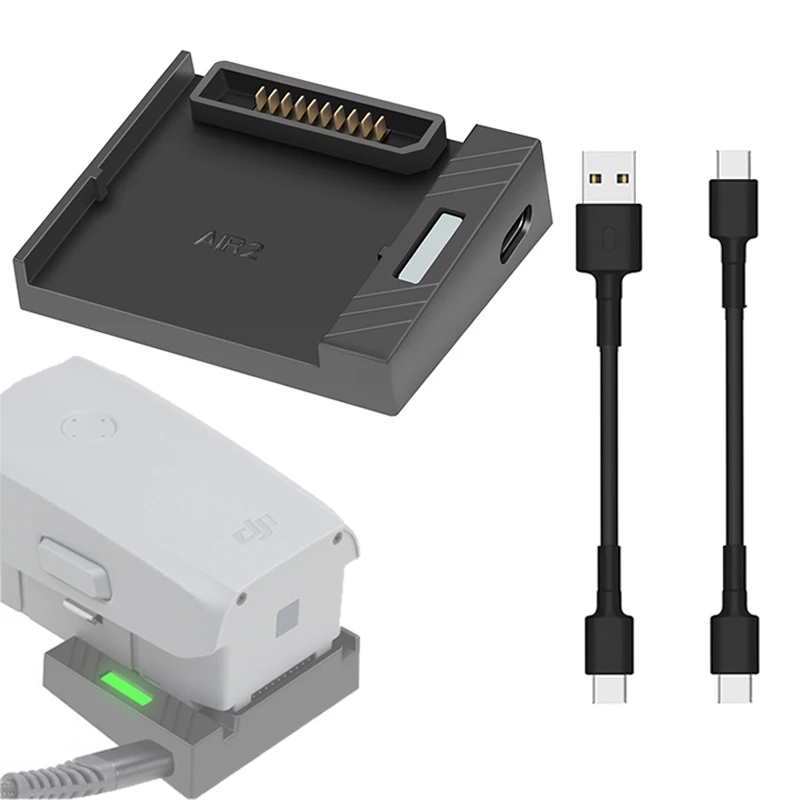 Fast Charger Quick Charging Board For DJI Mavic Air 2 /Air 2S Drone Battery Charging Hub with USB Cable Drone Accessories