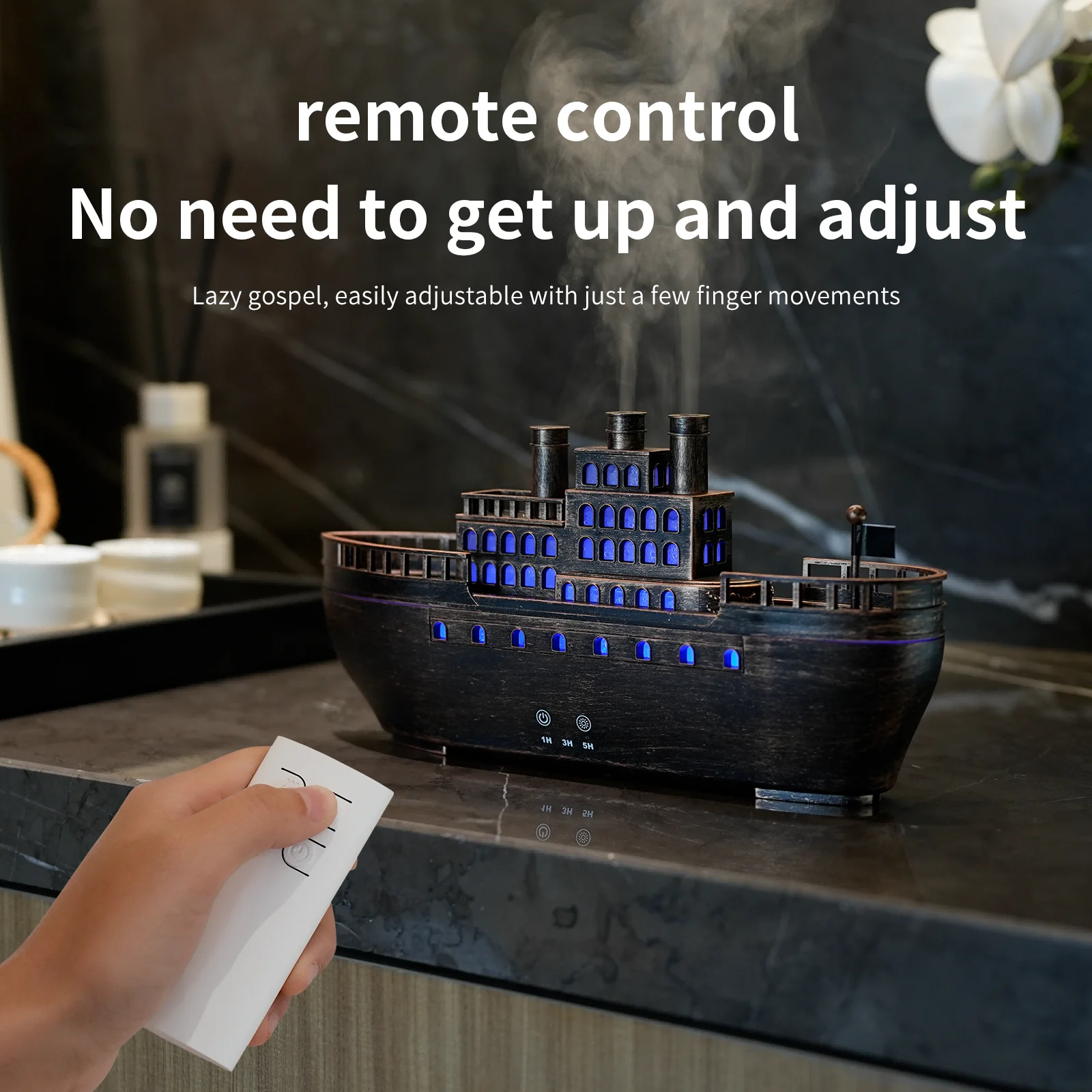 2026 New Ship Air Humidifier, Colorful Flame Effects, Quiet Fine Mist, 3-level Timing – Essential Oil Diffuser for Home, Office - view 6
