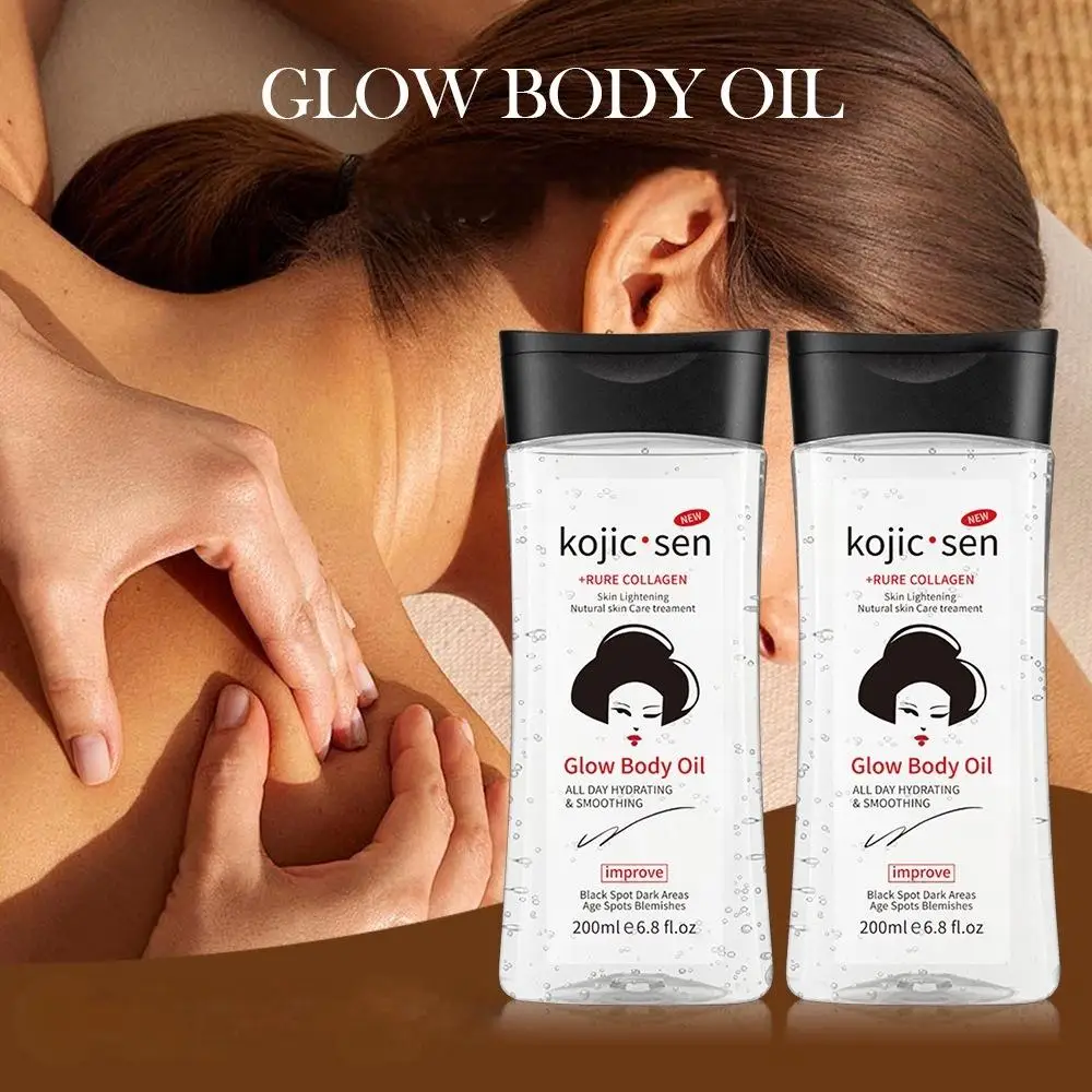 200ml Kojic Acid Full Body SPA Massage Essential Oil - Nourishing Moisturizing Gel for for Flawless Even Skin Tone Skin Care