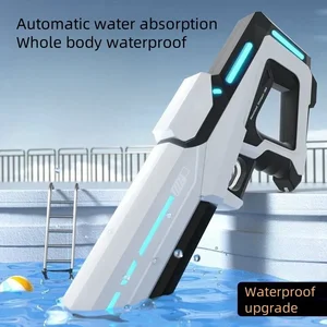 Automático de agua que absorbe pistola de agua eléctrica, entretenimiento de piscina de playa al aire libre, pistola de agua para adultos y niños 12 Mejor pistola de aves de ventas - №2
