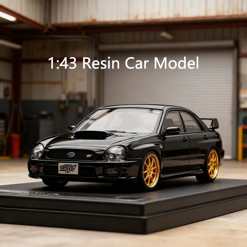 1-43-hi-story-impreza-wrx-sti-2001-modele-de-voiture-a-l'echelle-haute-fidelite-en-resine-vehicule-de-rallye-classique-affichage-de-collection-jouet-decoration