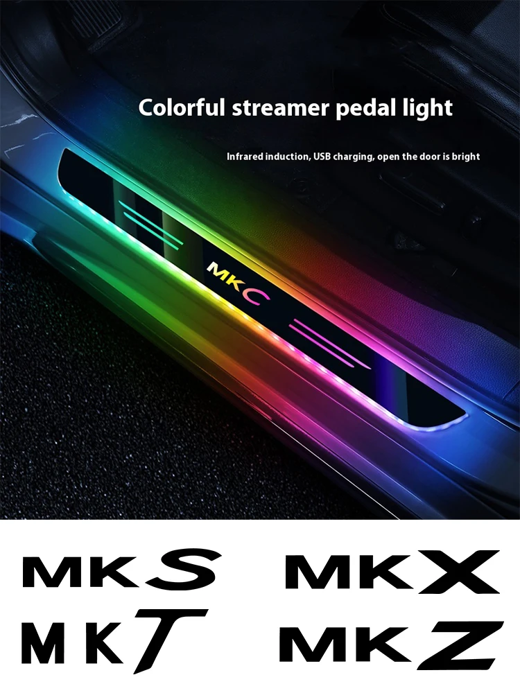 

Car LED Wireless Threshold Light For Lincoln MKC MKS MKT MKX MKZ Aviator Continental Navigator Automobile Interior Accessories