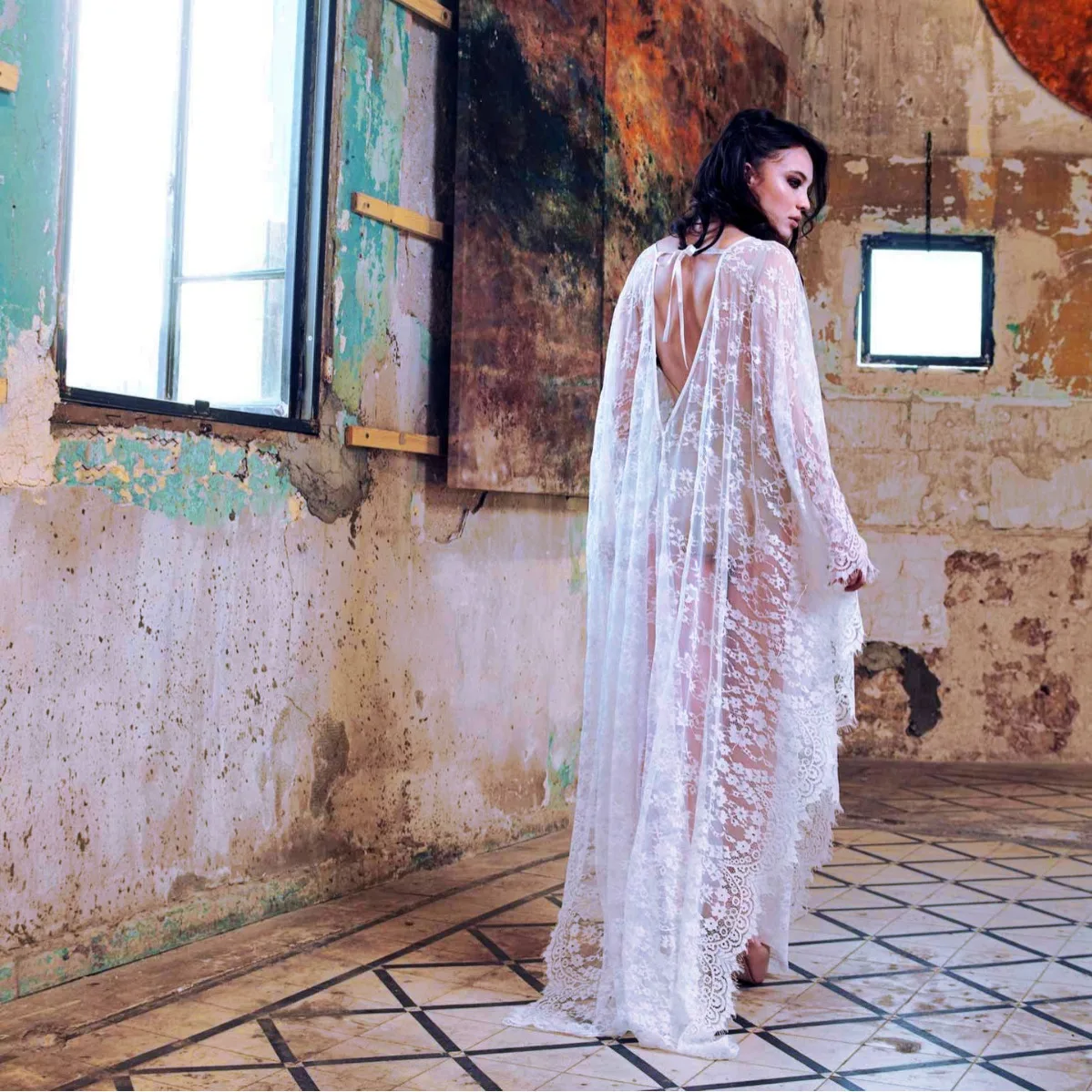 

Maxi Dr Loose Lace Robe Sle Beach Materni Gown Women's Lace irt/Chiffon Other Sle Summer 2026 Polyester Fabric