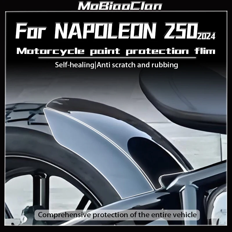 For BENDA NAPOLEON 250 2024 Invisible Motorcycle Coat Oil Tank Transparent Protective Film Waterproof Modification Accessories