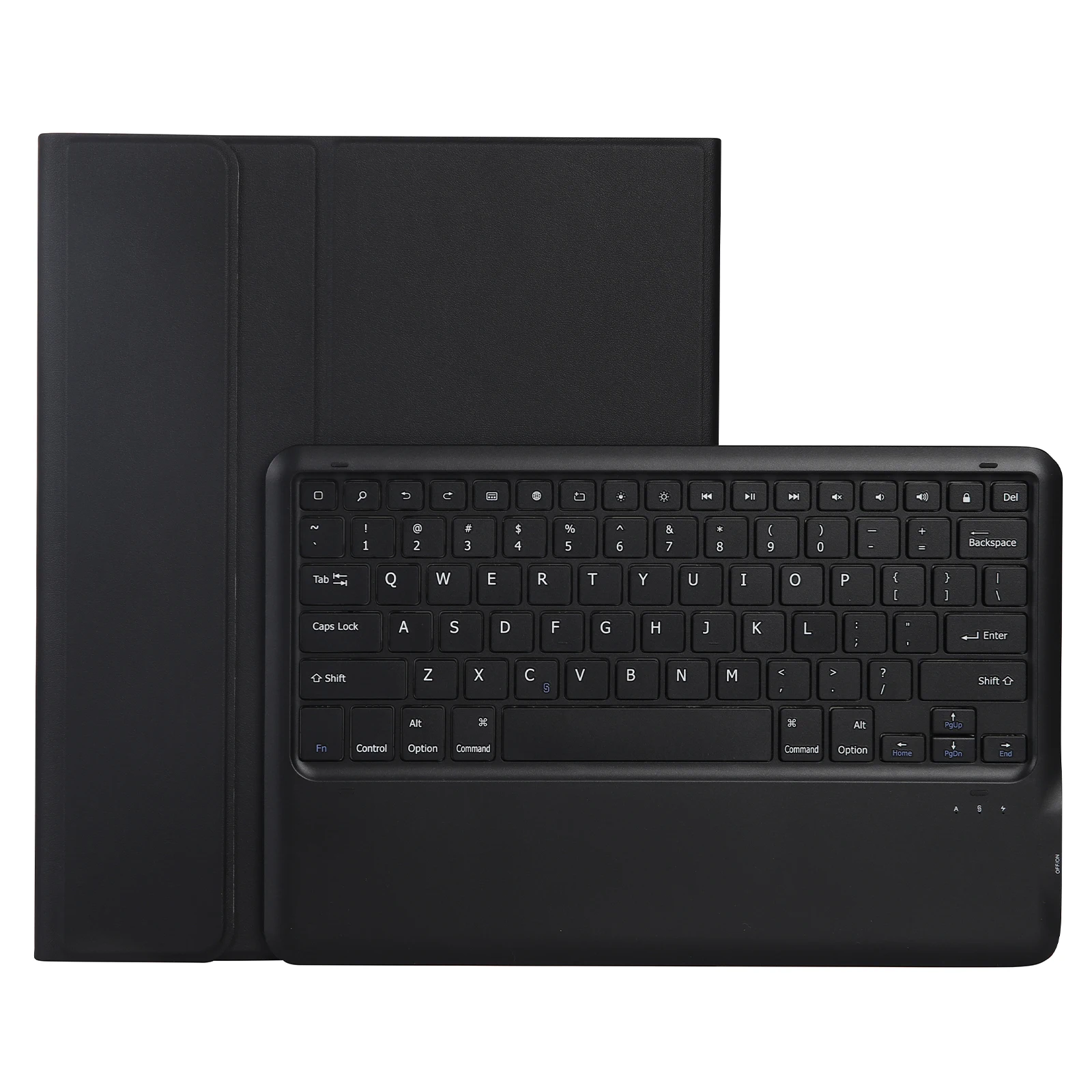

A14B For iPad Pro 13 (2024) Bluetooth-compatible Keyboard Cover with Pen Slot Ultra Thin Tablet Case - Black