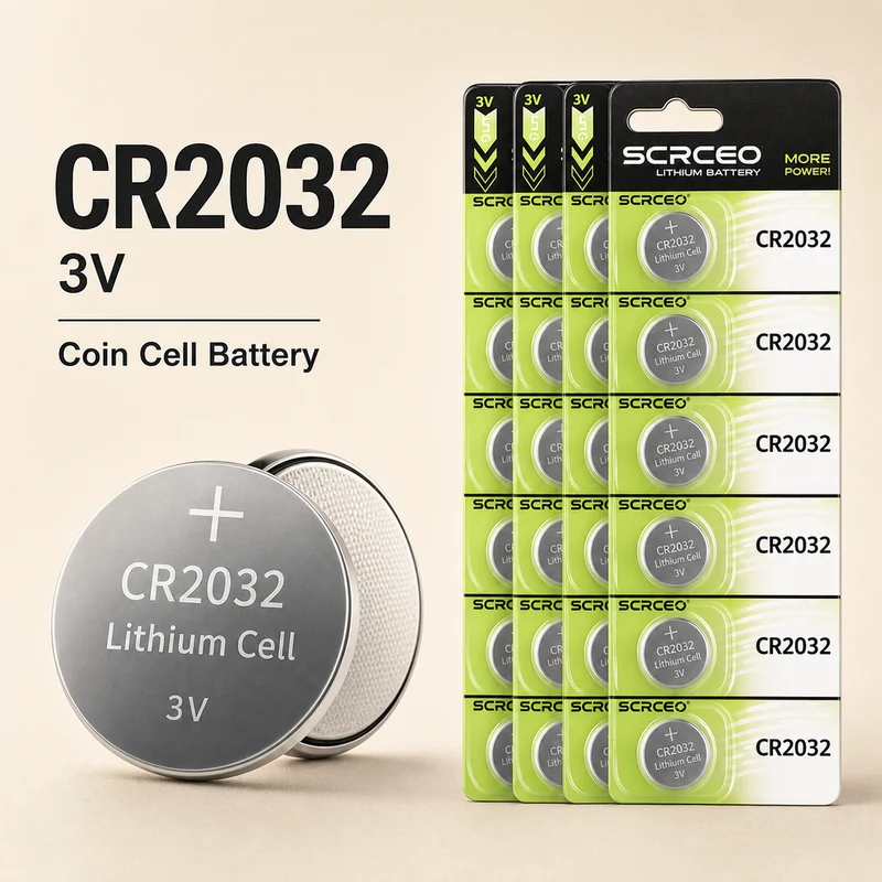 Coin Cell Battery CR2032 3V 210mAh 5-100PCS Replacement for Watch Toy Calculator Car Remote Control Lithium Button Cell