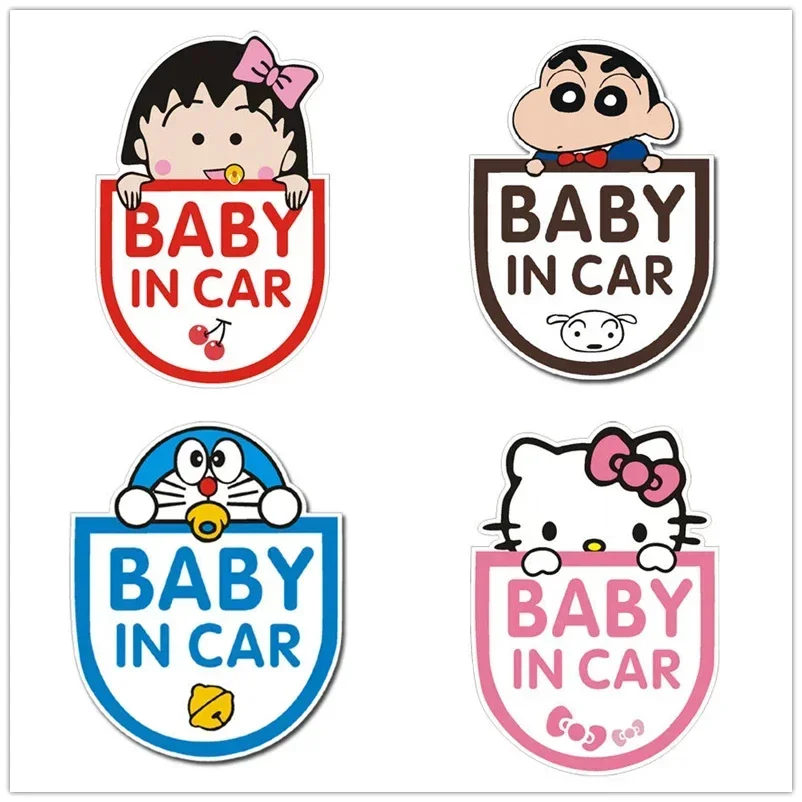 

Cartoon Cute Pink Blue Fat Man Car Sticke Rearview Mirror Head Cover Stickers Cover Scratches Motorcycle Vinyl Decals Decorative