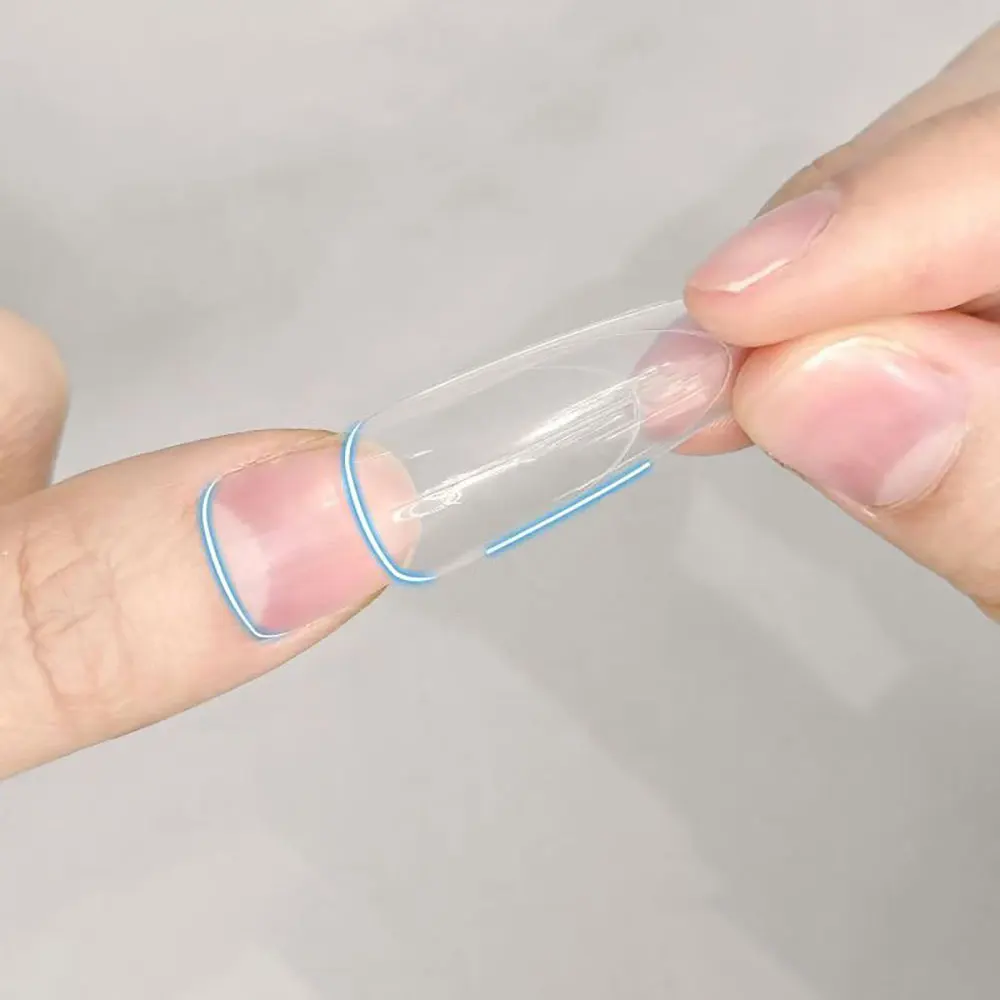 180 قطعة أظافر ساندويتش الأصلية شكل مزدوج أظافر مستديرة اللوز أشكال 12 حجم علوي وسفلي قالب أظافر لبناء وصلات أظافر هلامية #4