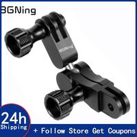 Aluminium 360 Degree Rotating Joint Adapter Mount for Gopro 13 12 XiaoYi SJCAM SJ4000  for Insta360 X4 OSMO Action Camera Stand