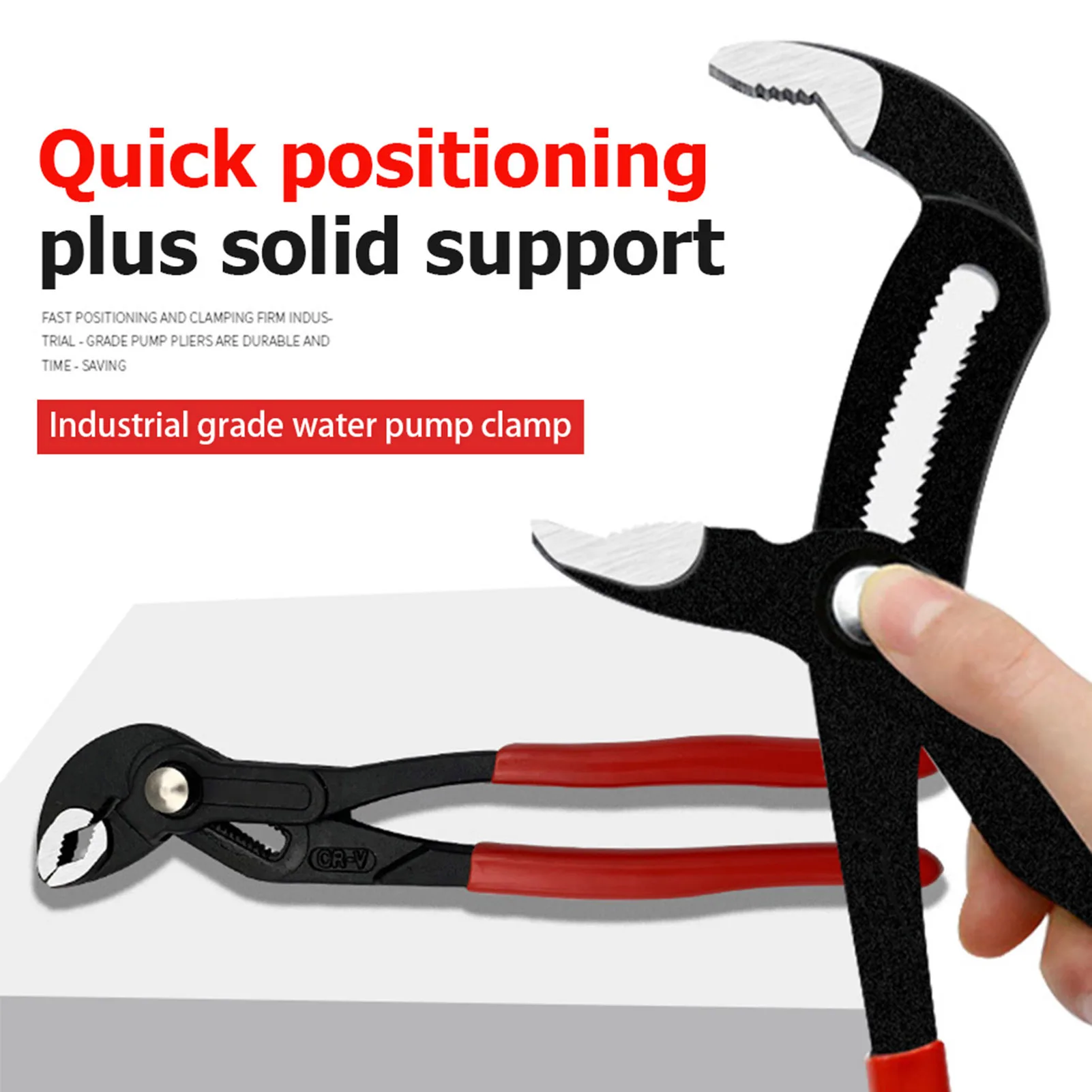 7-16inch Water Pump Pliers Quick-Release Plumbing Pliers Push And Pull The Ratchet Quickly Waterproof And Rust Free
