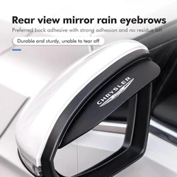 2pcs Car Rear Side Mirror Rain Board Eyebrow Guard Sun Visor For Chrysler PT Cruiser Grand Voyager Pacifica Sebring MK3 200