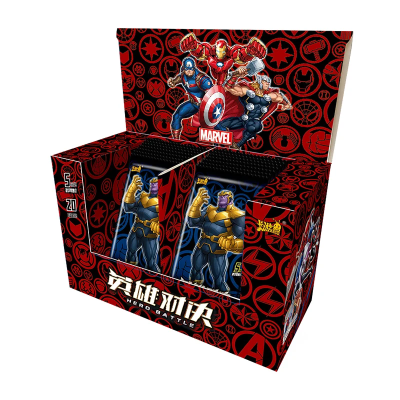 KAYOU Genuine New Marvel Card Avengers Heroes Duel Card Competitive Version CR Collection Card Package Children\'s Gift Toy