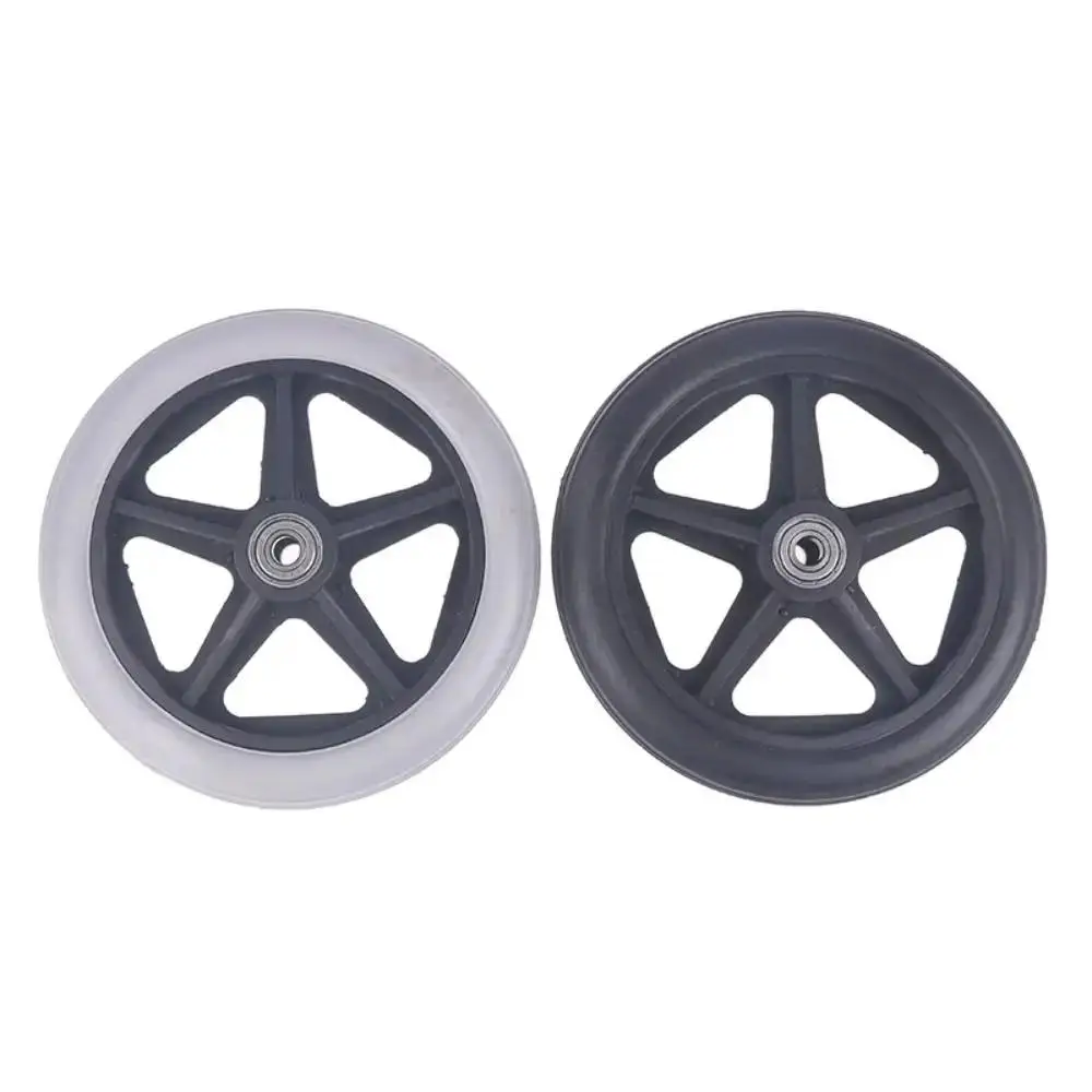 

1Pcs 6/7/8 Trolley Solid Rubber Tire Wheel Wheelchair Caster Shopping Travelling Caster Parts Replacement Wheels Inch Cart